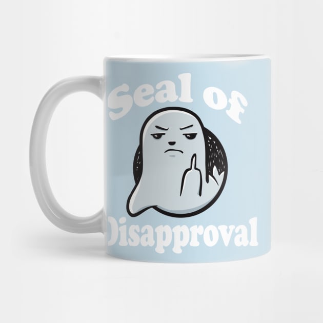 Grey Seal Of Disapproval - Seal Pun funny by SubtleSplit